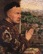EYCK, Jan van The Virgin of Chancellor Rolin (detail) dsgs Spain oil painting reproduction